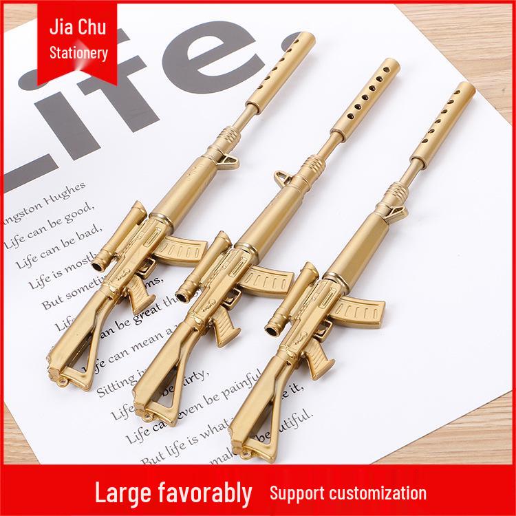 Creative Gun-Shaped Ballpoint Pen – Cute, Water-Based Signature Pen for Students & Gifts