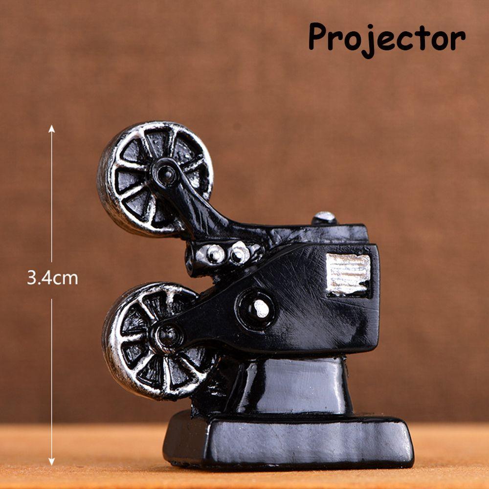 Retro Dollhouse Ornaments Toy Home Decor Mini Pianos TV Model Furniture Figurine Telephone