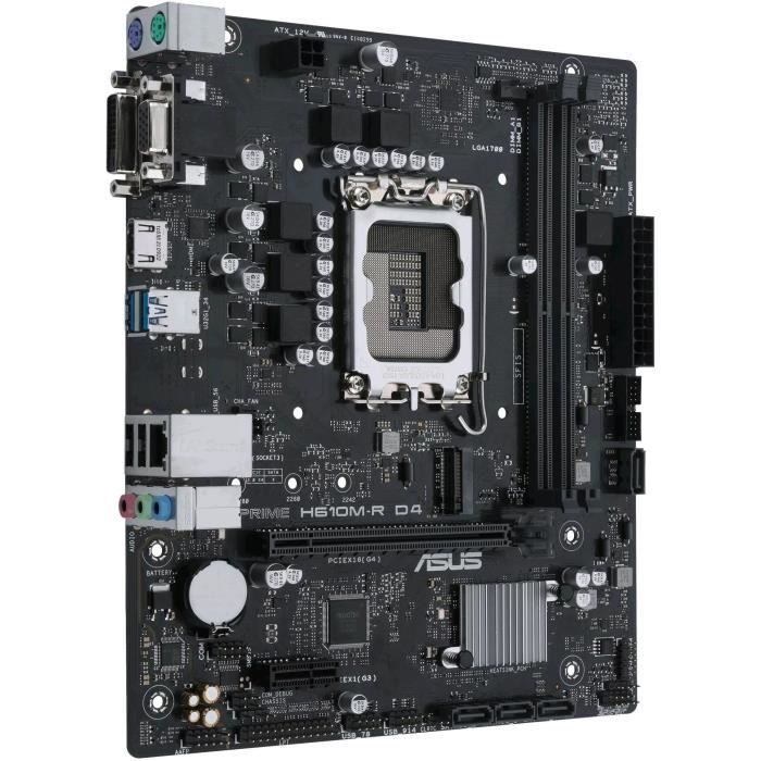 Carte mère - ASUS - PRIME H610M-R D4 - Intel H610 LGA 1700 micro ATX