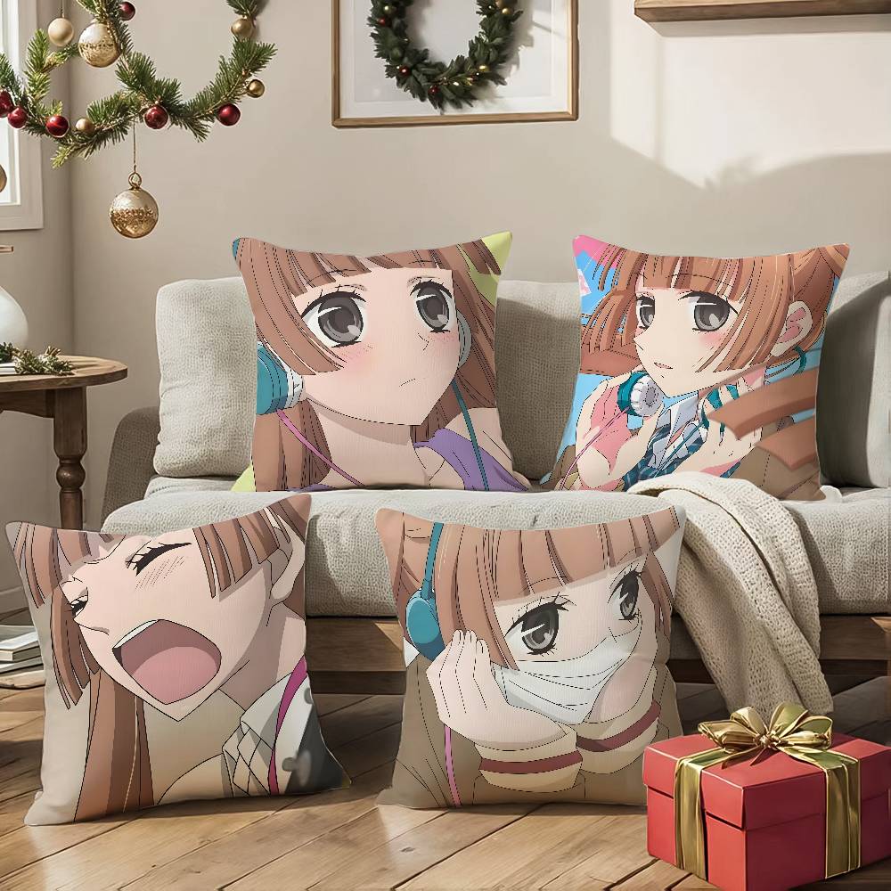 N-Nino Arisugawa Pillow Case Anti-dustmite Pillowcase Invisible zipper silky Sofa cushion cover