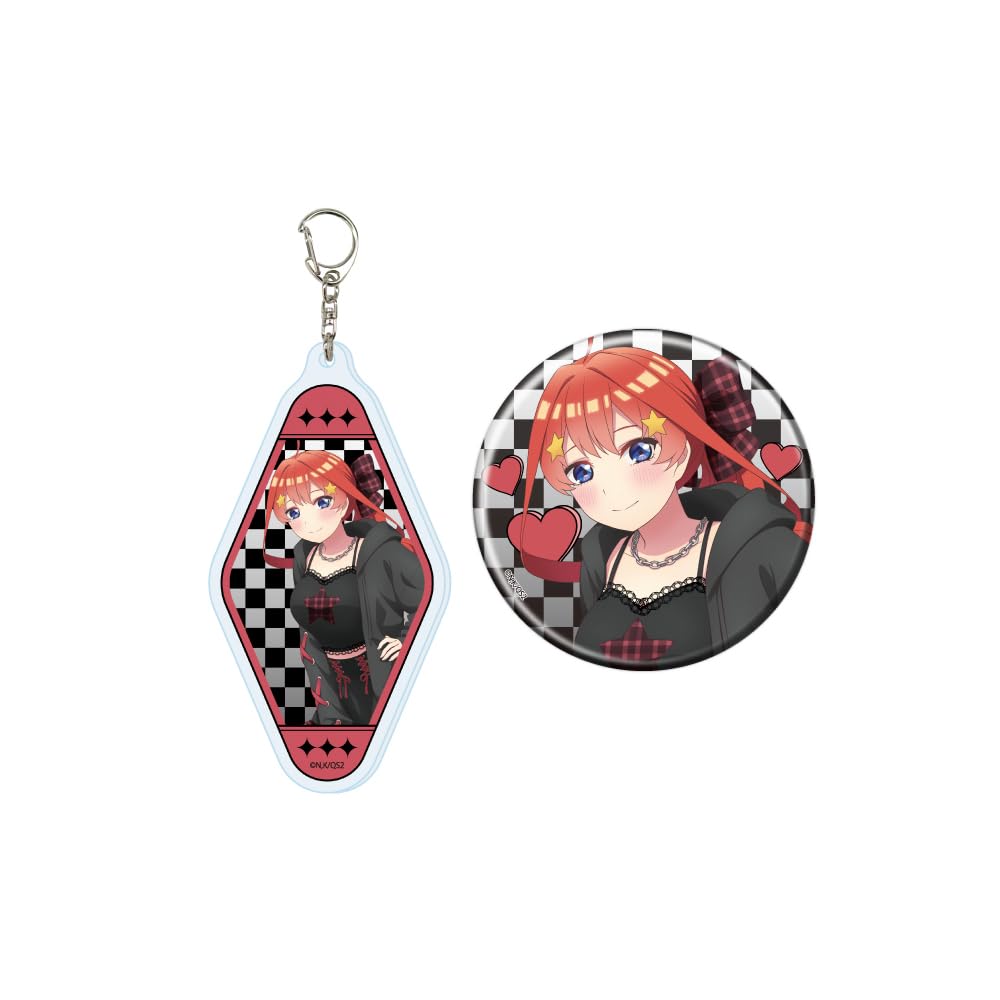 The Quintessential Quintuplets 05 May Sweet and Spicy Rock Ver. [Original Illustration] Acrylic Keychain & Can Badge Set
