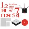 Modern DIY Digital Wall Clock Sticker Decals for Home Living Room Office DecorationRed