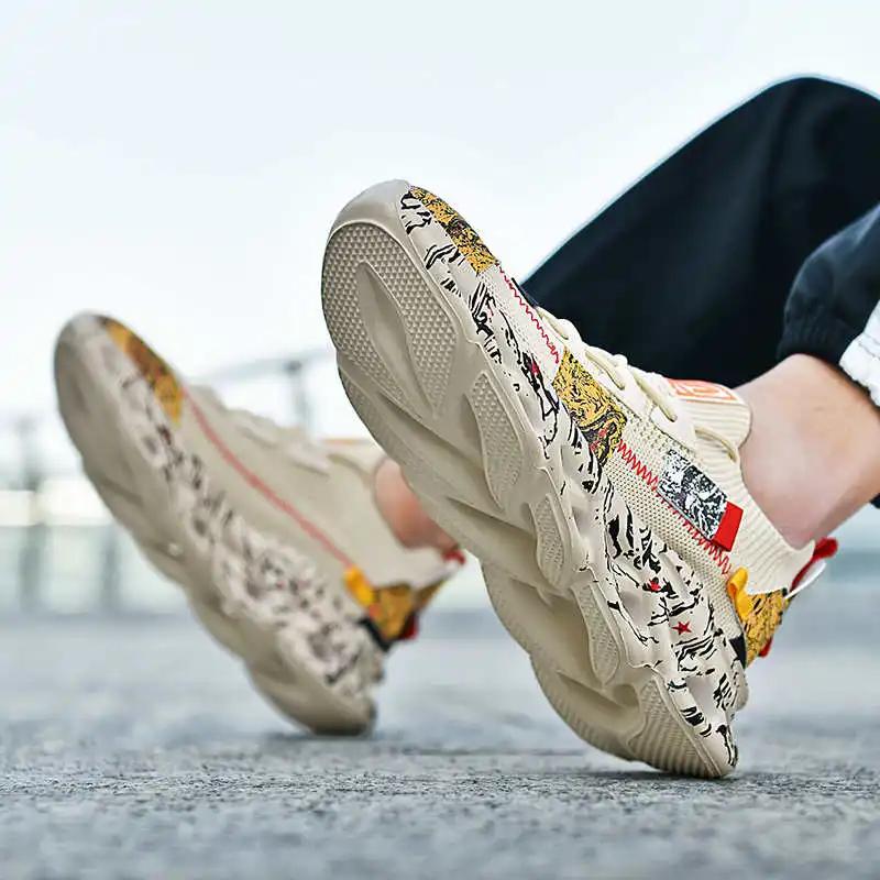 Fashion Size 41 School Sneakers Vulcanize Green Shoes Men Man Fashion Sports Styling Shoses Designer Shoose Vzuttya