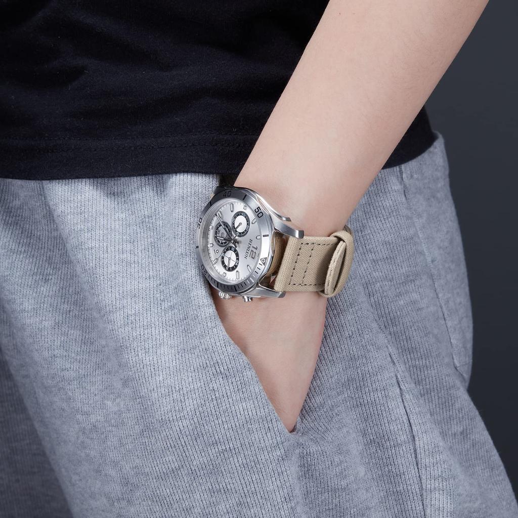 Watch Strap Canvas Quick Release Cloth Watch Band 18mm 20mm 22mm 24mm Watch Band Replacement Strap Highly Breathable Smart Watch Strap Unisex 7 Colors