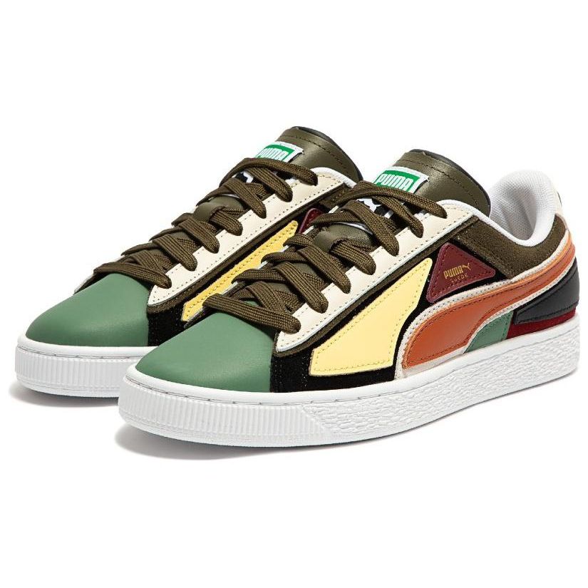PUMA Suede Layers Unisex Deep Olive Warm Chestnut 387480-02