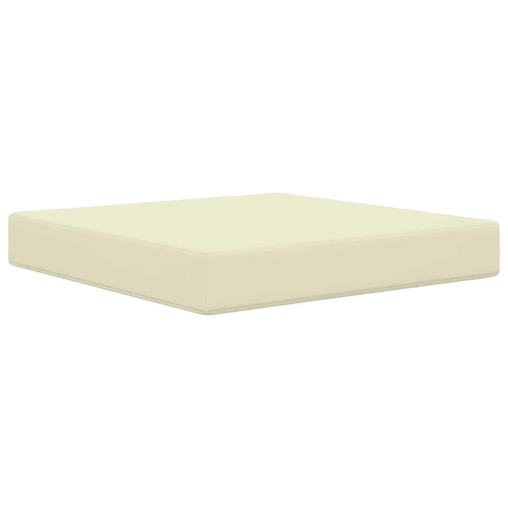 Outdoor Sofa Cushions 3 Pcs Cream Polyester