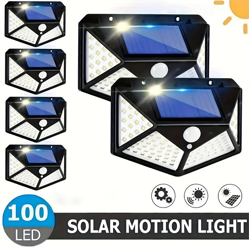 1/2/4Packs LED Solar PIR Motion Sensor Wall Light 3 Modes IP65 Waterproof Security Lamp Wide Angle Dusk to Dawn for Garden Yard