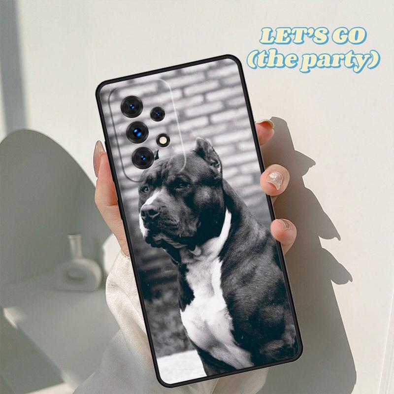 Pitbull Dog Phone Case For Samsung Galaxy A42 A31 A40 A51 A71 A32 A80 A91 A52 A72 A73 A20e A21S A50 A70 A11 A12 Cover