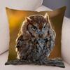 Cute Animal Pillowcase Wild Owl Cushion Cover Decorative Sofa Home Children's Room