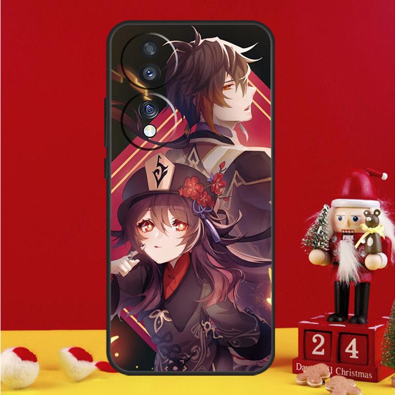 Genshin Impact Zhongli Hutao Case For Honor Magic 7 6 8 Pro Honor Win X9a X9b X9c X9d X8c X8b 50 70 90 200 400 Lite Cover
