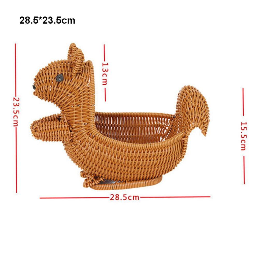 Neuer tragbarer handgewebter Brotaufbewahrungskorb atmungsaktiv 5 Stile Outdoor-Picknickkorb Doppelgriff Hochzeitsschrank