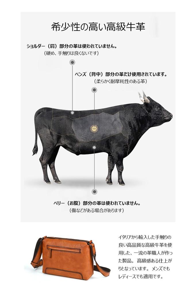 Whatna Antique-Style Tanned Natural Cowhide Leather One-Shoulder Bag for Men, Crossbody Messenger Bag, Fits Large A4 Sizes and iPads up to 10.5cm,