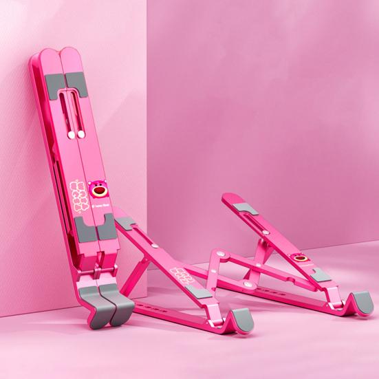 Laptop Holder Foldable Height Adjustable Universal Hollow Heat Dissipation Anti-slip Portable Desktop Tablet Computer Stand Computer Accessories