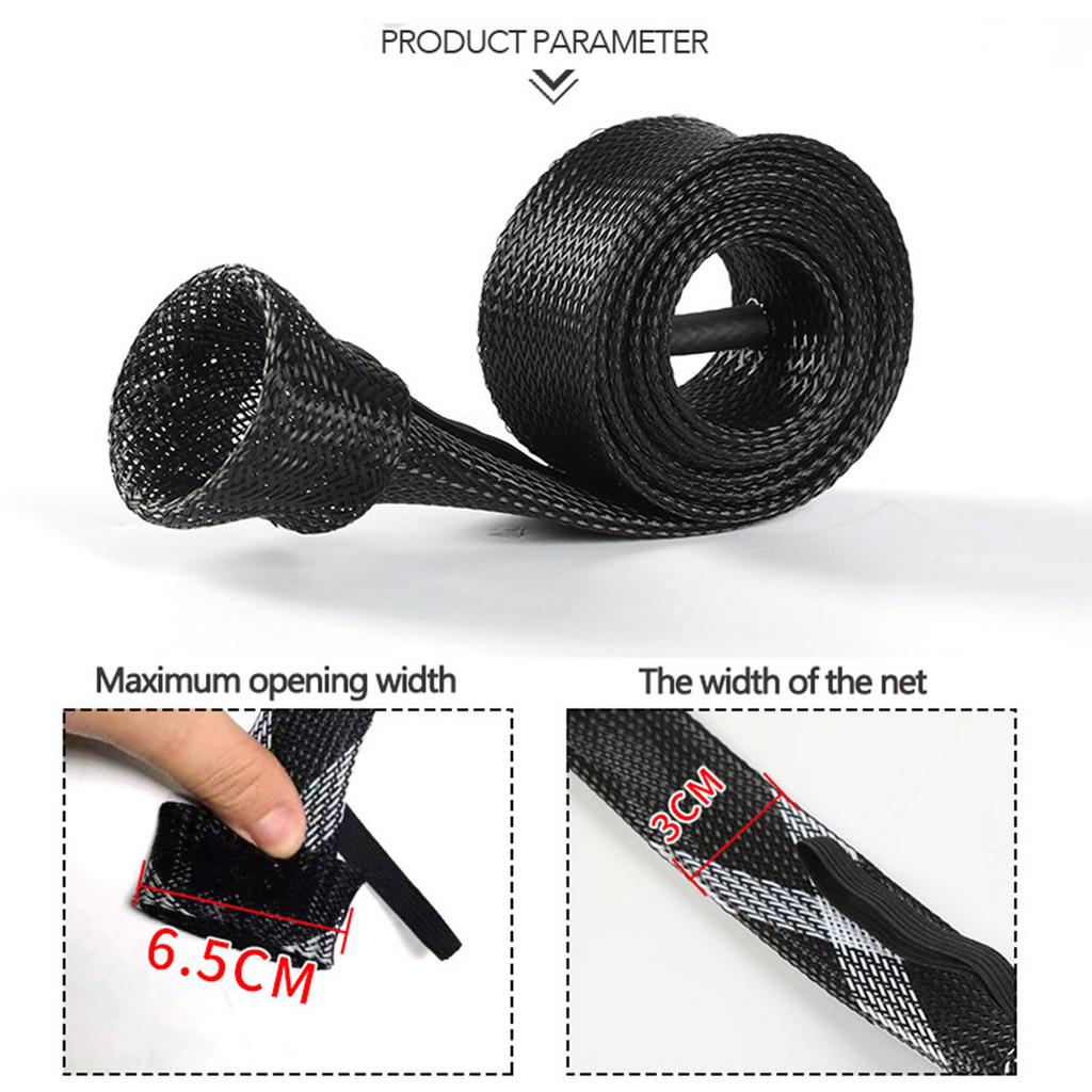 Casting Spinning Fishing Rod Sleeves Protective Rod Socks Braided Mesh Rod Protector Rod Gloves Fishing Tool Easy Use