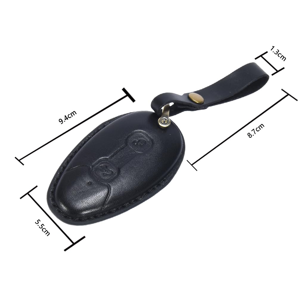 TECART Vespa Motorcycle Key Case, Key Cover, Keychain, Compatible with Vespa GT300, GTV300, etc.