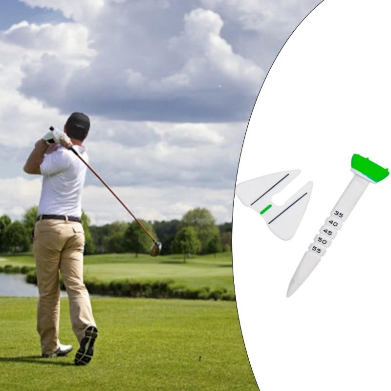 4pcs Plastic Golf Tees Height Adjustable Ball Tees Stable Golf Training Ball Tees Stand for Golfers Practice Accessories