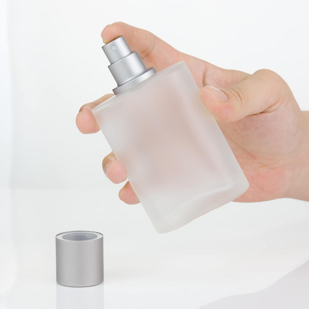 30/50ml Screw Top Sandblasted Glass Perfume Bottle Liquid Spray Bottle Empty Dispenser Bottle Empty Makeup Fine Mist Bottles
