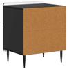 Nightstand Black 43 x 34.5 x 49.5 cm Engineered Wood