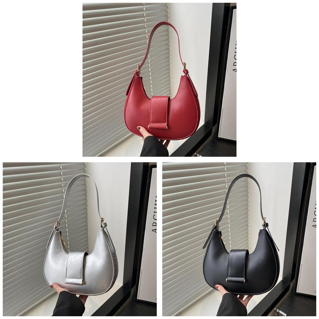 Street Style Pu Small Shoulder Bag For Women With Zipper Closure And Phone Pocket