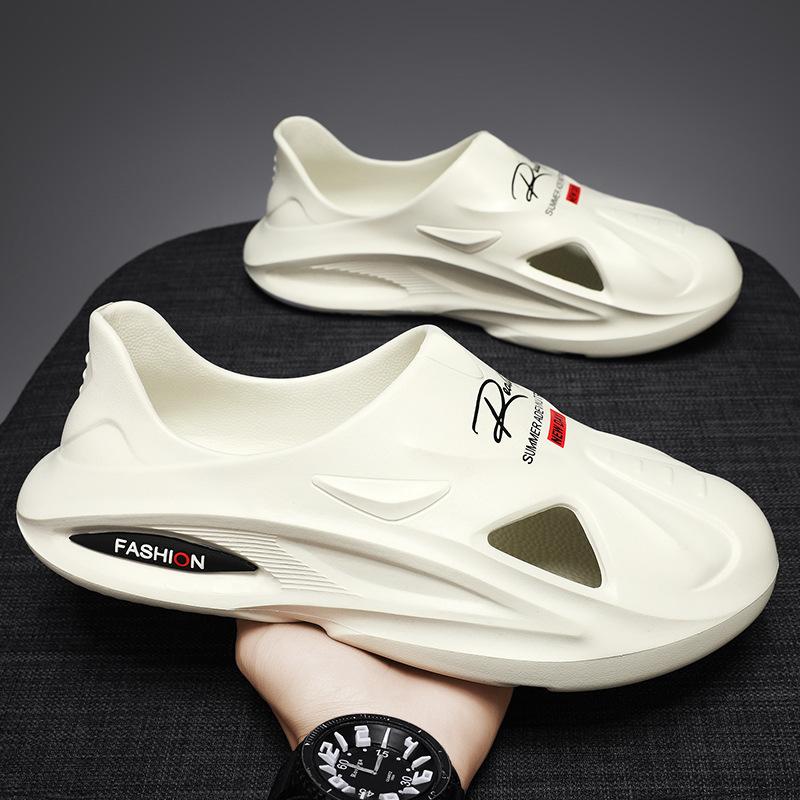 Summer Men And Women Couples Sandals Trend Wear Casual NonSlip Slippers ThickSoled Heightened Stepping On Shit Beach Shoes