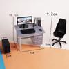 1 Set 1/12 Puppenhaus Miniatur Computer Tastatur Schreibtisch Stuhl Set Heim Arbeitszimmer Möbel Dekor Mikro Szene Requisiten