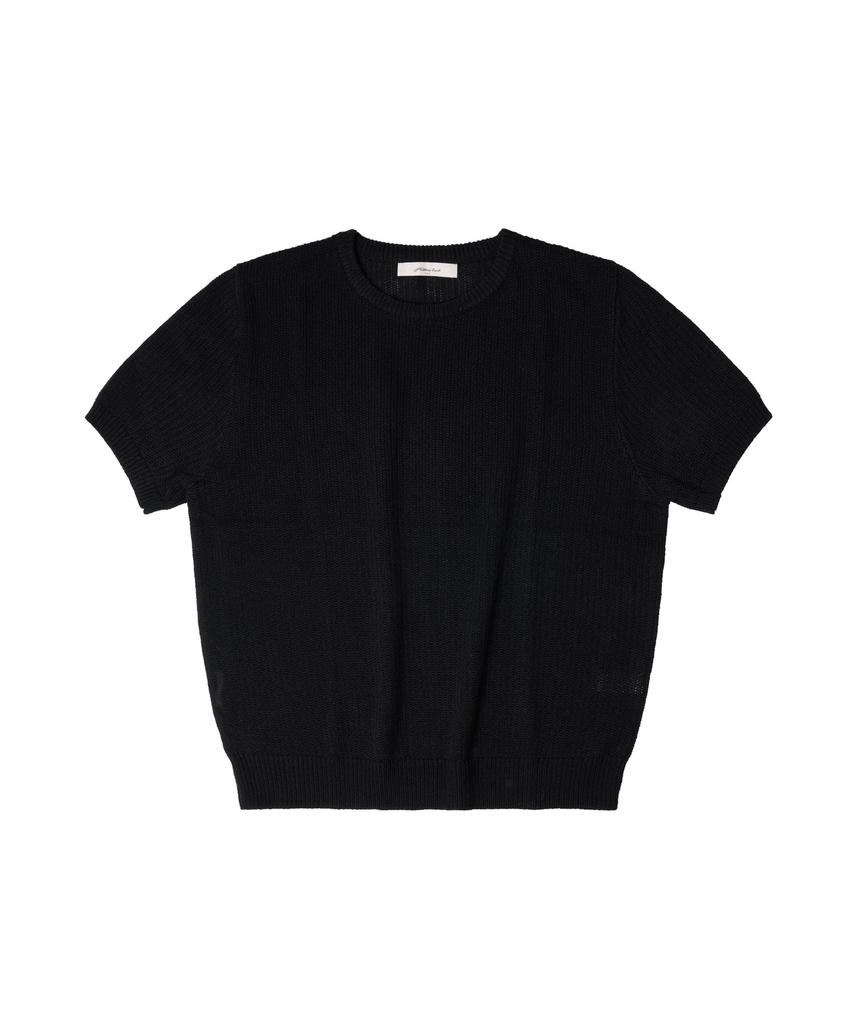 HALBKREIS LAYOUT T20039 Comfortable Round Knit_Black