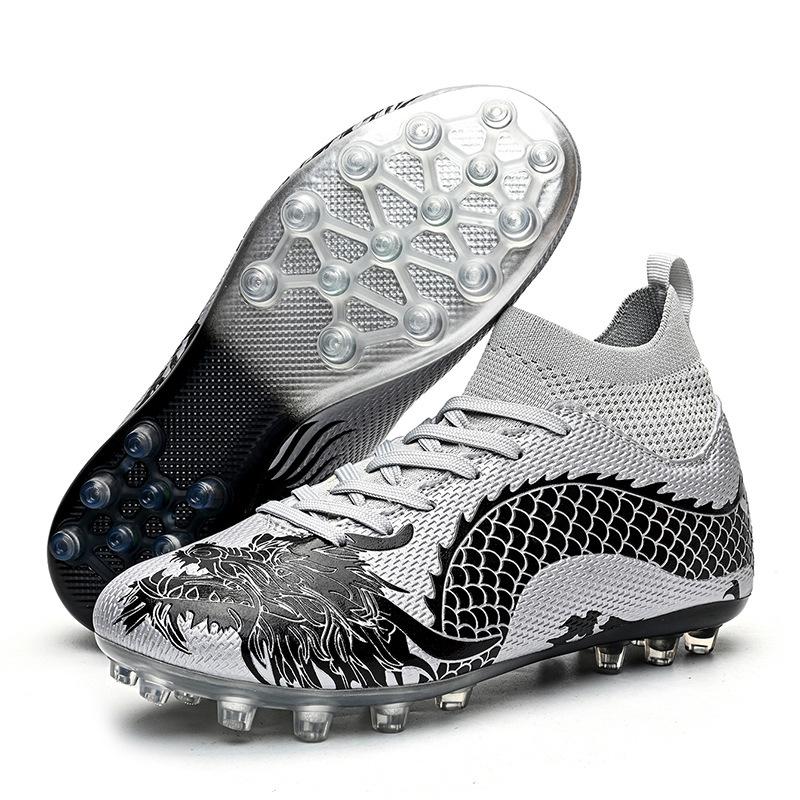 2025 nuova moda anno del drago edizione limitata scarpe da calcio alte traspiranti chiodi lunghi unghie rotte scarpe da allenamento professionali