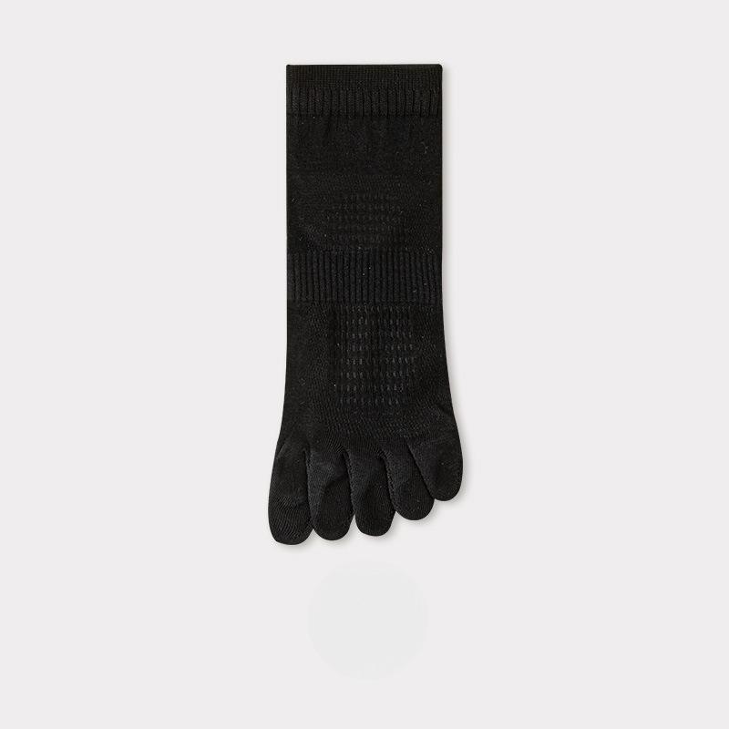 Socks Men's Solid Colour Spring and Summer Thin Mesh Men's Boat Socks Cotton Anti-odour Split-toe Socks Sweat-absorbing Breathable Five-finger Socks