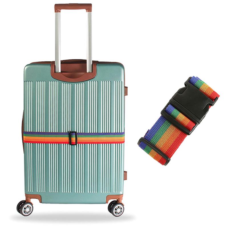 1Pcs Adjustable Luggage Strap Cross Belt Travel Suitcase Nylon Lock Buckle