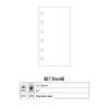 A6 6-Hole Notebook Refill: Blank, Grid, Lined Pages for Student Diaries