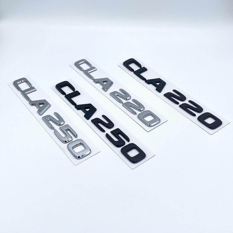 3D-bokstäver CLA180 CLA200 CLA220 CLA250 CLA260 4Matic ABS-emblem för Mercedes Benz C118 W117 Bilskärm Bagagelucka Bakre Logotypklistermärke