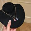 Gorgeous Rainbow Rotating Pendant Necklace Vintage Dopamine Gradient Luxury Planet Jewelry for Women