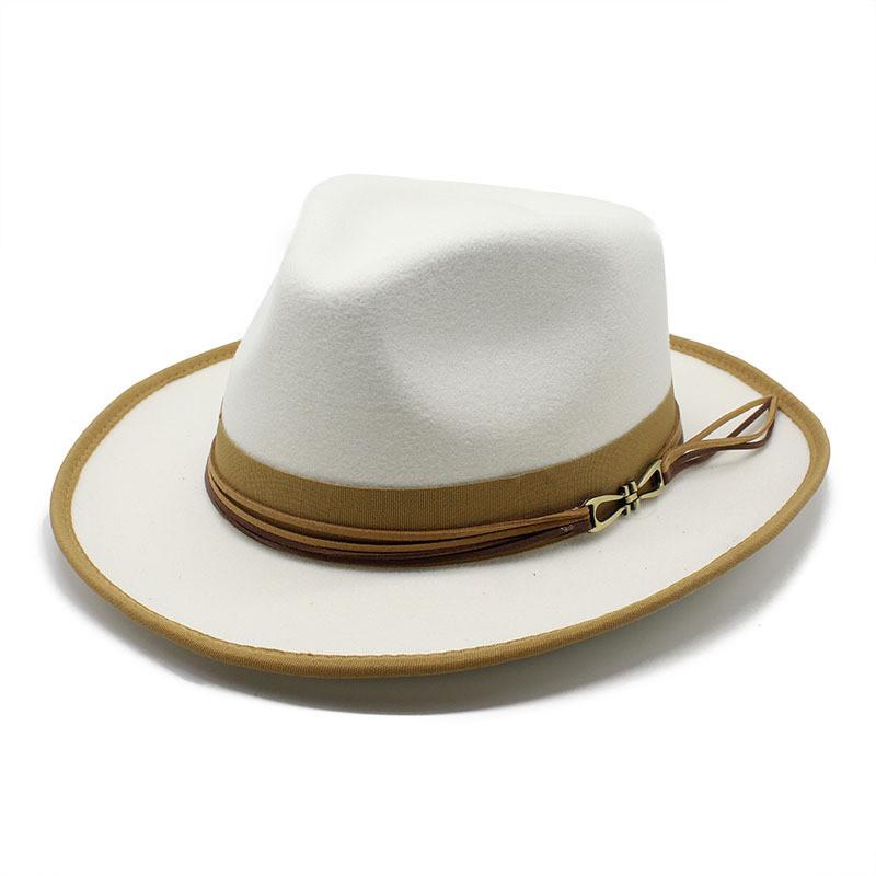 Classic Wool Felt Bowler Hat For Men With Sun Protection And Breathability