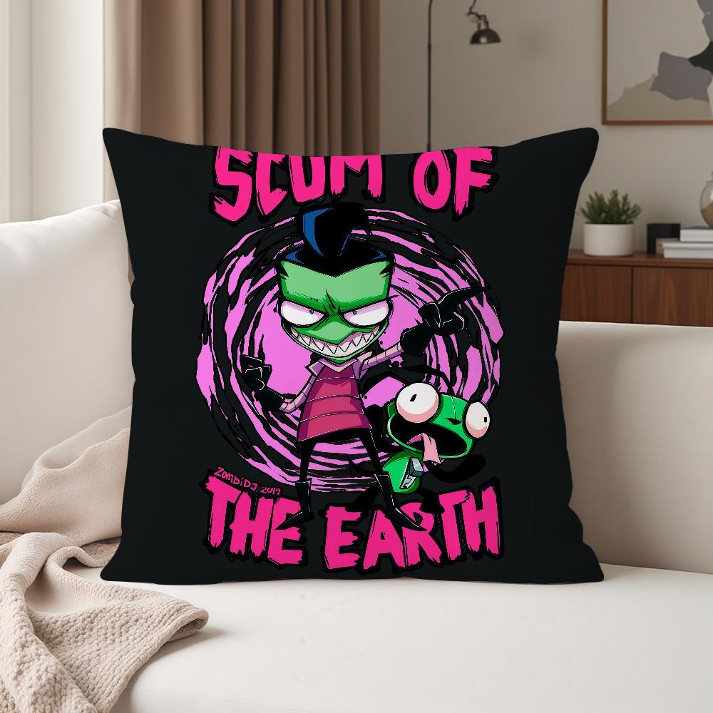 ANIME Iinvader Zzim Pillow Case Suitable For Bedrooms Living Rooms Cars Home Decoration 30cmx30cm
