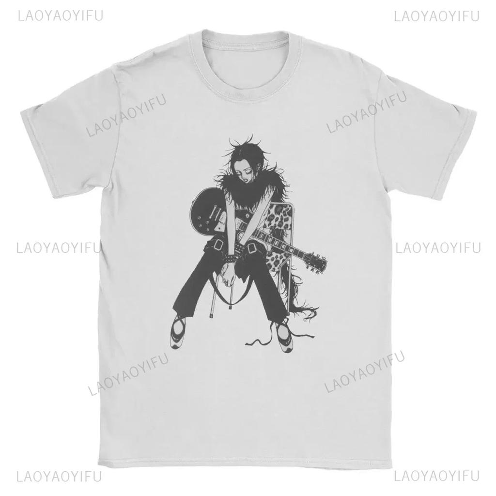 NANA Osaki Casualowa Moda Uliczna Harajuku Rock Punk Lato Wygodna Codzienna damska męska uniwersalna koszulka z krótkim rękawem