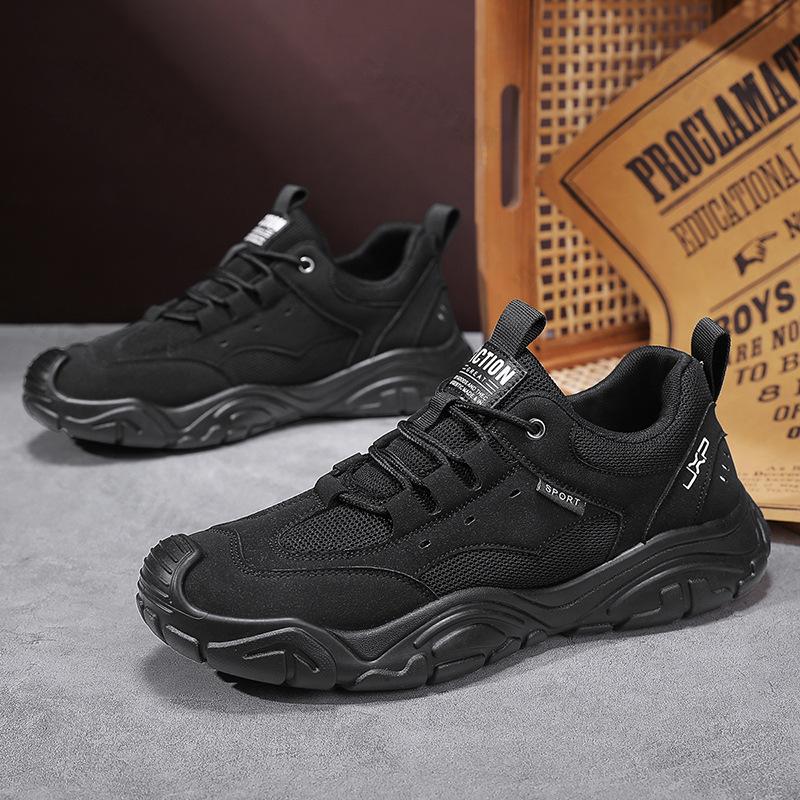 Fashion Men's Casual Sports Shoes 2025 Spring New Mesh Breathable Comfortable Thick Sole Shoes Fashion Versatile Low Top Chunky sneakers