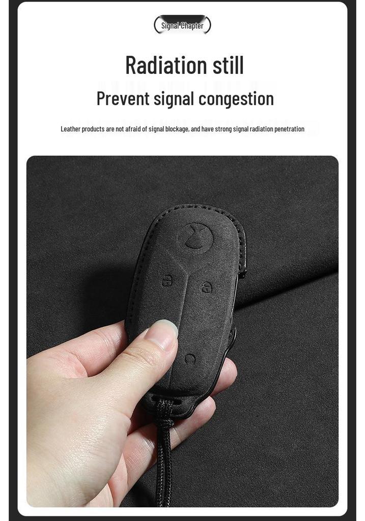 Denza D9 & X Suede Key Bag: Special Lock Key Case for N7/N8 Cars
