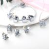 AZ Alphabet Charm Bead Charms Silve LOVE Letter Dangle Bead Charms Compatible With Authentic Brand 3mm Bracelets Bangle Do It Yourself Birthday Gift
