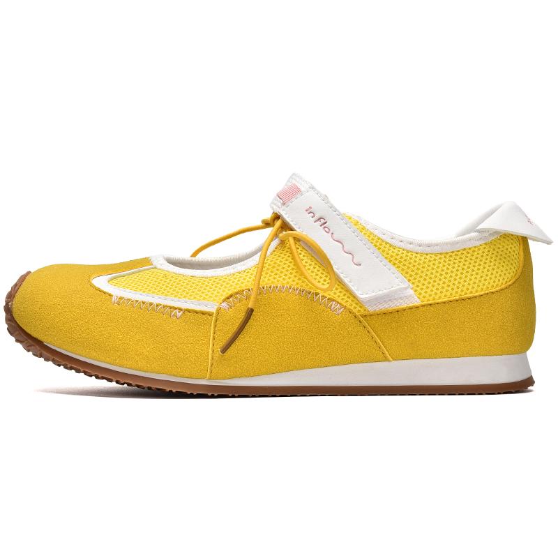 

Fashion 2025 Mesh Shallow Mouth Women s Vulcanize Shoes Outdoor Walking Low Heel Breathable Sneakers Versatile Ladies Casual Shoes 40 жёлтый
