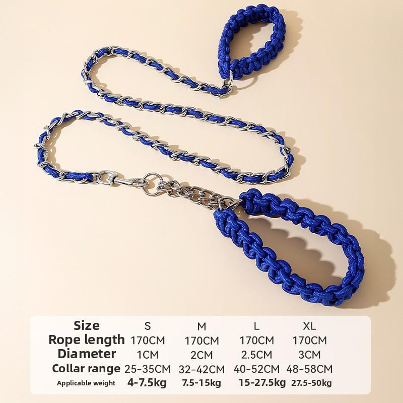 

Большая Собака Золотистый Ретривер Средняя и Крупная Собака Железный Цепной Ошейник Собака Смелый Витой Питомец Тяговый Поводок Сезон P-Цепь Взрывозащищенный S