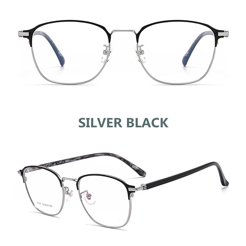 

Blue Light Blocking Reading Glasses Men High Quality Alloy Business Photochromic Gray Presbyopia Eyeglasses with Diopter +1.75 3