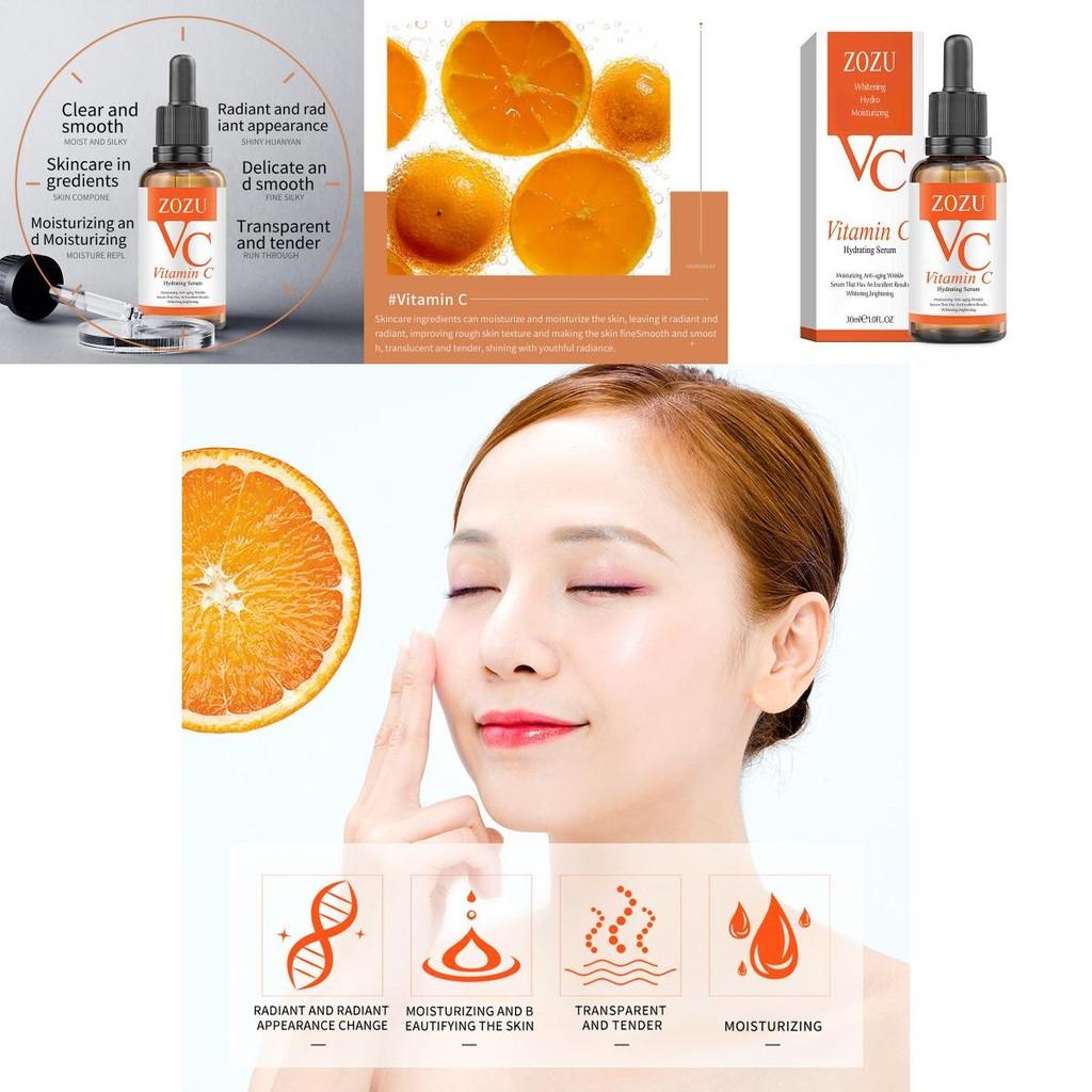 Zozu Vitamin C Essence 30ml Hydrating Brightening Pore Minimizing Serum For All Skin Types