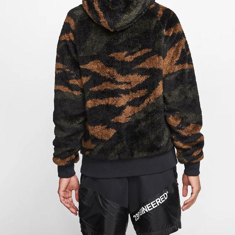 Jordan Wings Fleece Zip Hoodie Men Outerwear Black CD4830-237