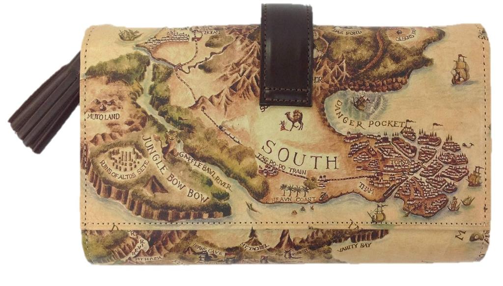 Dayan Genuine Leather Old Map Card Wallet [Wachifield]