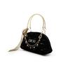 DIOR [Customized Cosmetic Bag] Canvas Geometric Cloud Made, Leopard Rich, Touch of Gold, Exotic Style Storage Bag, Black Brown