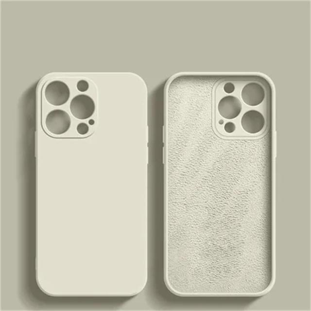 Liquid Silicone Case For iPhone 16 15 14 11 13 Pro Max Plus Soft Cases Shockproof Bumper Cover Phone Accessories