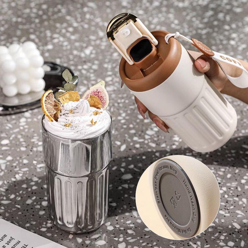 450ml Stainless Steel Coffee Cup Smart LED Temperature Display Thermos Bottle Coffee Mug Travel Mug Insulated Tumbler