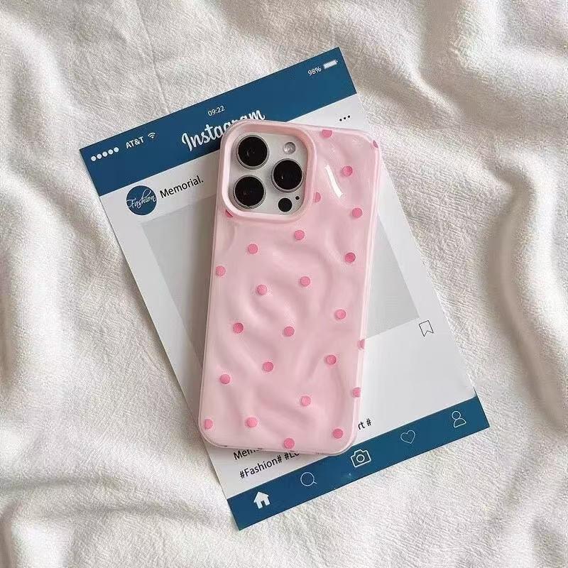 

Черный чехол для телефона в горошек для iPhone 17 Air 16 15 14 13 12 11 Pro Max Plus Чехол-обложка Funda Бампер Funda iPhone 13