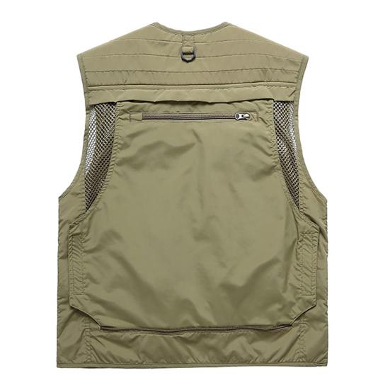 Vest Multiple Pockets Fastener Tape Air Holes Popular Jacket Multifunctional Outdoor for