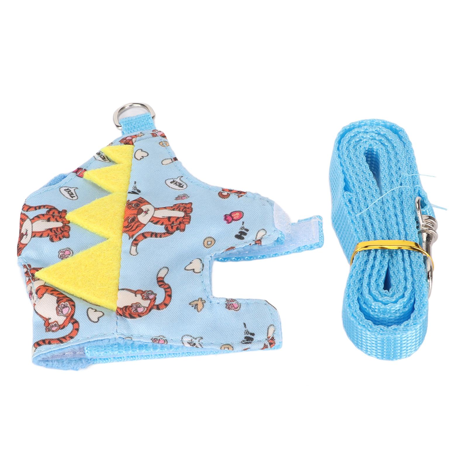 

Шлейка для хорька с поводком, регулируемая, мягкая, удобная, милая, шлейка-жилет для морской свинки с D-кольцом для маленьких